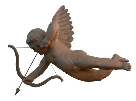 Statue of Cupid angelの写真素材