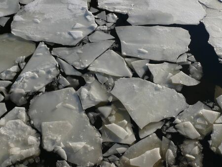 Ice crack texture in the Moscow river