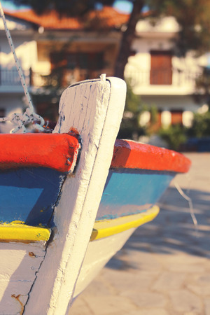 Colored boatの写真素材
