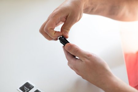 The process of replacing a protective glass on a smartphone. High quality photoの写真素材