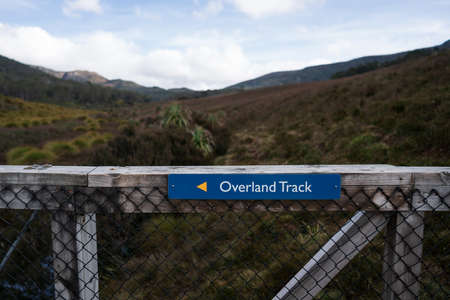 adventure, australia, autumn, background, blue, cloud, cradle mountain, destination, direction, hiking, hills, holiday, lake st clair, landscape, national park, nature, outdoor, overland, overland traの写真素材