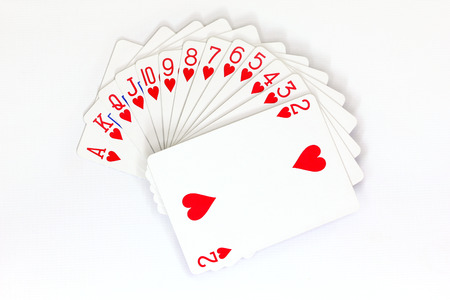 Cards in Hearts