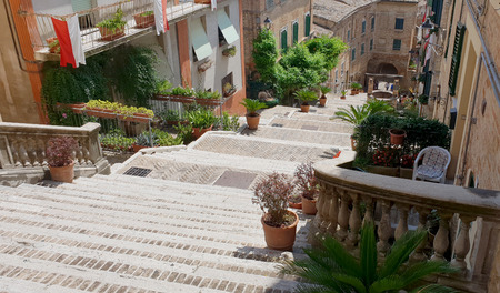 Corinaldo's medieval centerの写真素材