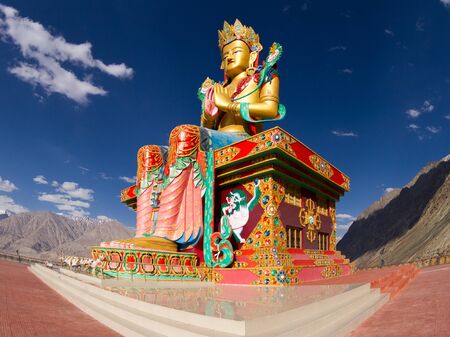 Buddha statue in Nubra valley  north India の写真素材