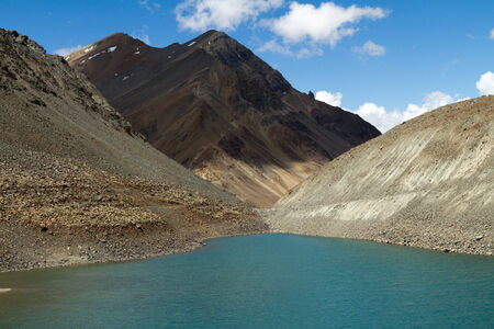 Suraj Taal mountain sacred lake (Himachal Pradesh, India)の写真素材