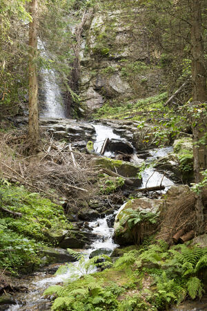 Waterfall Saint Spirit and Spring in Rhodopes Mountain, Bulgariaの写真素材
