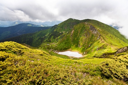 Image of a beautiful carpathian mountains. Marmaros massif in eastern Carpathians.の写真素材