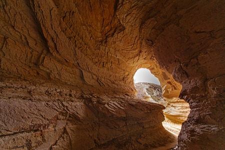 Cave house in solid rockの写真素材