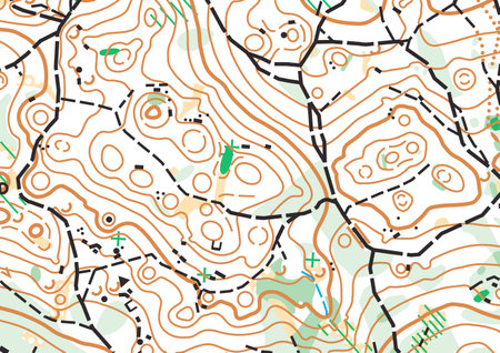 Detailed fragment of color abstract vector topographic mapのイラスト素材