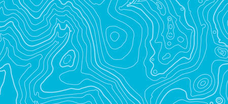 Abstract vector topographic map in blue colorsのイラスト素材