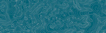 Abstract vector topographic map in dark colorsのイラスト素材