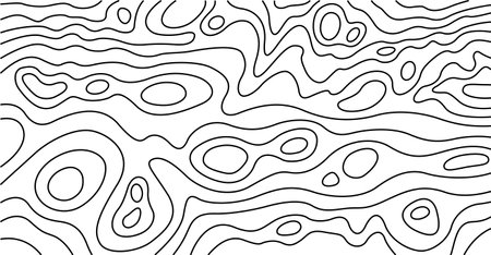 Abstract vector topographic map on white backgroundのイラスト素材