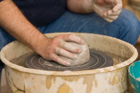 hands of working man