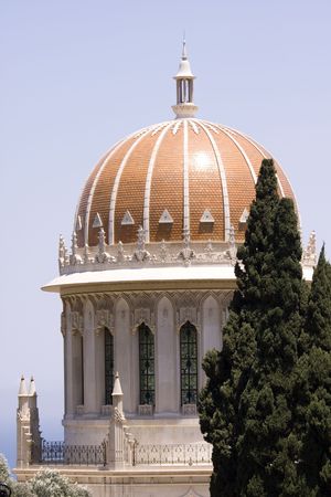 bahai, Hanging Gardens of Haifa, Israelの写真素材