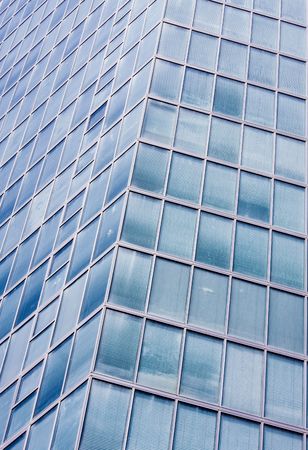 glass of windows, high business building, center of Telaviv