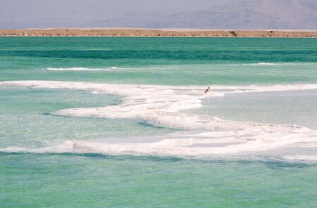 salt of Dead sea Israelの写真素材