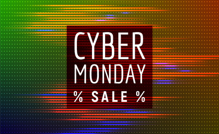 Cyber monday saleのイラスト素材