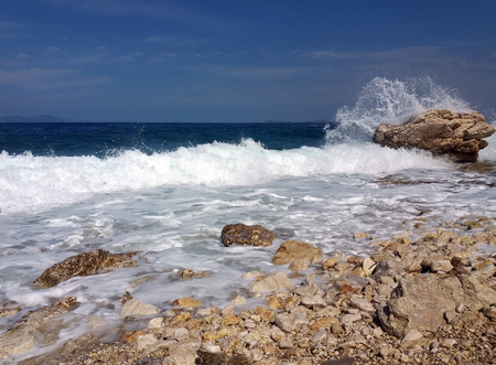 Summer Albania beach sea viewの写真素材