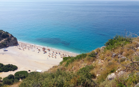 Summer Albania beach sea viewの写真素材