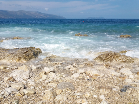 Summer Albania beach sea viewの写真素材