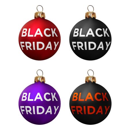 Black friday copy ball setのイラスト素材