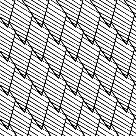 abstract doodle hand drawn monochrome black and white patternのイラスト素材