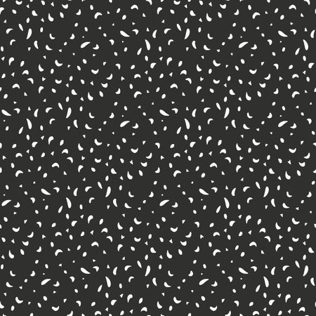 seamless pattern with white dots on black backgroundのイラスト素材