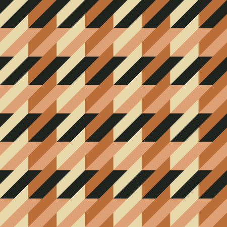 Seamless houndstooth texture. Brown checkered patternのイラスト素材