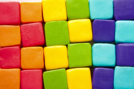 colorful cubesの写真素材