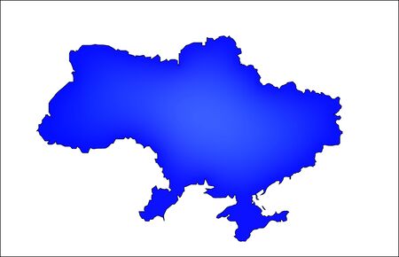 map of Ukraine with countries bordersのイラスト素材