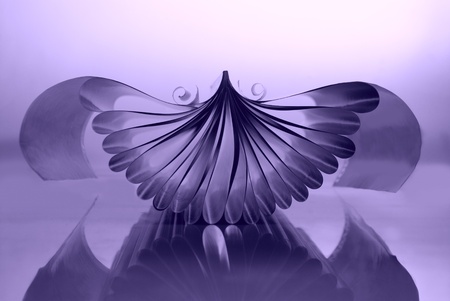 Open magazine with curled pages. Close-upの写真素材