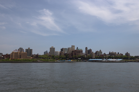 View from the embankment, Manhattanの写真素材