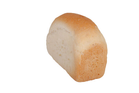 loaf of bread isolated on white backgroundの写真素材