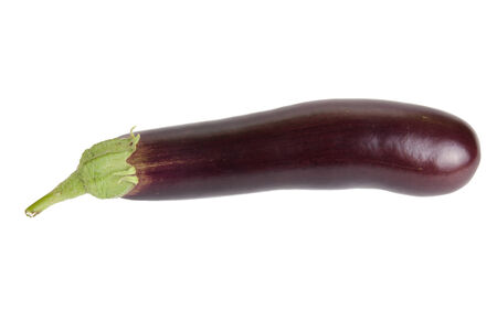 eggplant isolated on white backgroundの写真素材