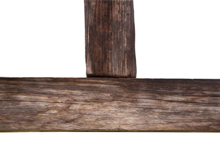 wood composite isolated on white background. Sharpness in the centerの写真素材