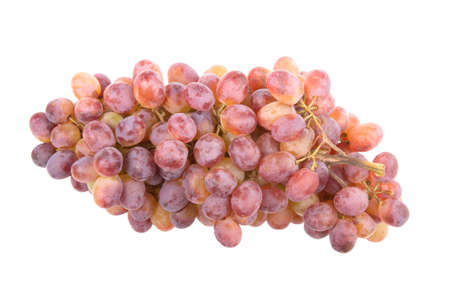 bunch of dries grapes isolated on white backgroundの写真素材