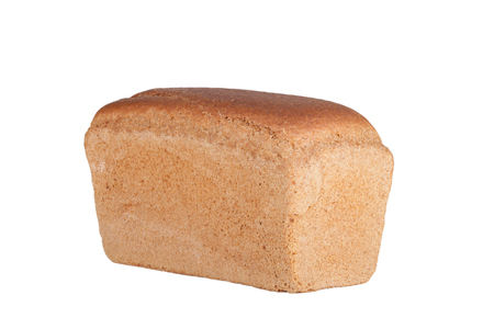 black bread  ââisolated on white backgroundの写真素材
