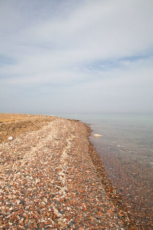 Egyptian Red Sea coast in Nabq National Parkの写真素材