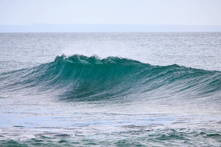 Falling ocean waveの写真素材