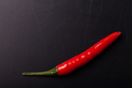 red hot chili peppers on a blackboard. With space for text. tintedの写真素材