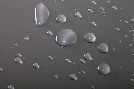 liquid drops on the surfaceの写真素材