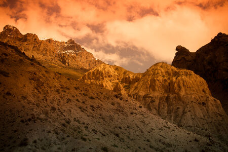 Pamir Mountains. Spring. Tajikistanの写真素材