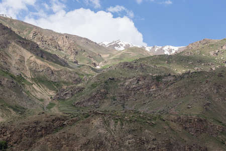 Mountains and clouds. Spring. Tajikistan.の写真素材