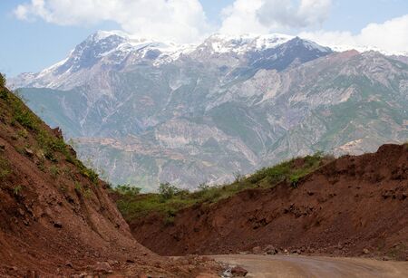 Road to the clay mountain. の写真素材