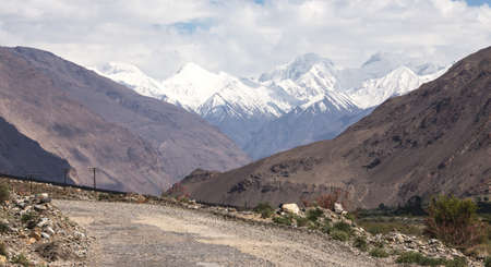 Mountains and clouds on Pamir. の写真素材