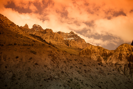 Pamir Mountains. Spring. Tajikistanの写真素材