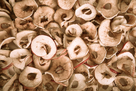 Dried slices of apples.の写真素材