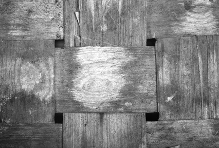 interweaving veneer old antique basket.の写真素材