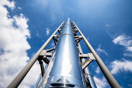 Steel construction view from below.の写真素材