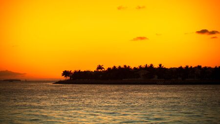 Sunset on the ocean, abstract environmental backgrounds.の写真素材